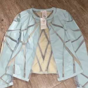 Mint green jacket